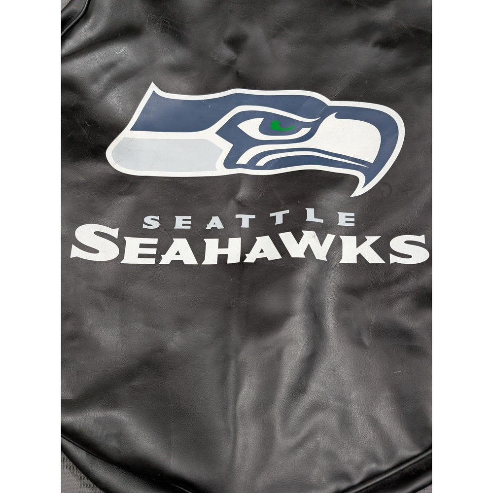Seattle Seahawks NFL Spare Tire Cover Black Vinyl SUV Jeep 29 Inch - NWOT - Picture 2 of 5